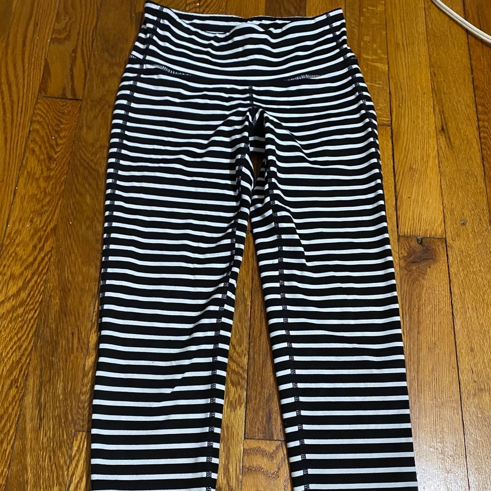 Striped Athleta leggings